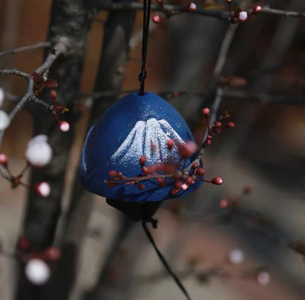 Japanese Handmade Mount Fuji Wind Chime Meditation Outdoor Balcony