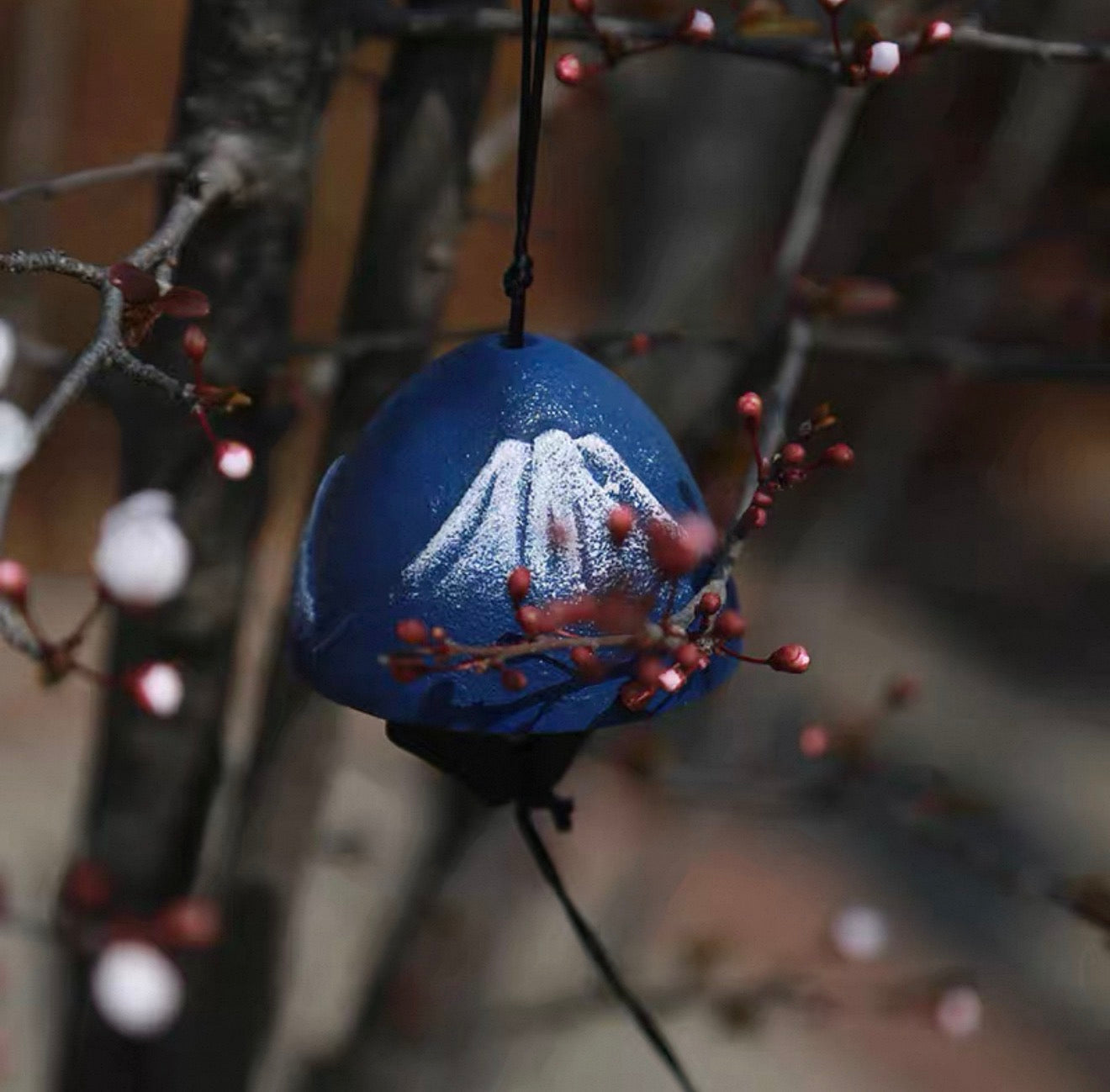 Japanese Handmade Mount Fuji Wind Chime Meditation Outdoor Balcony