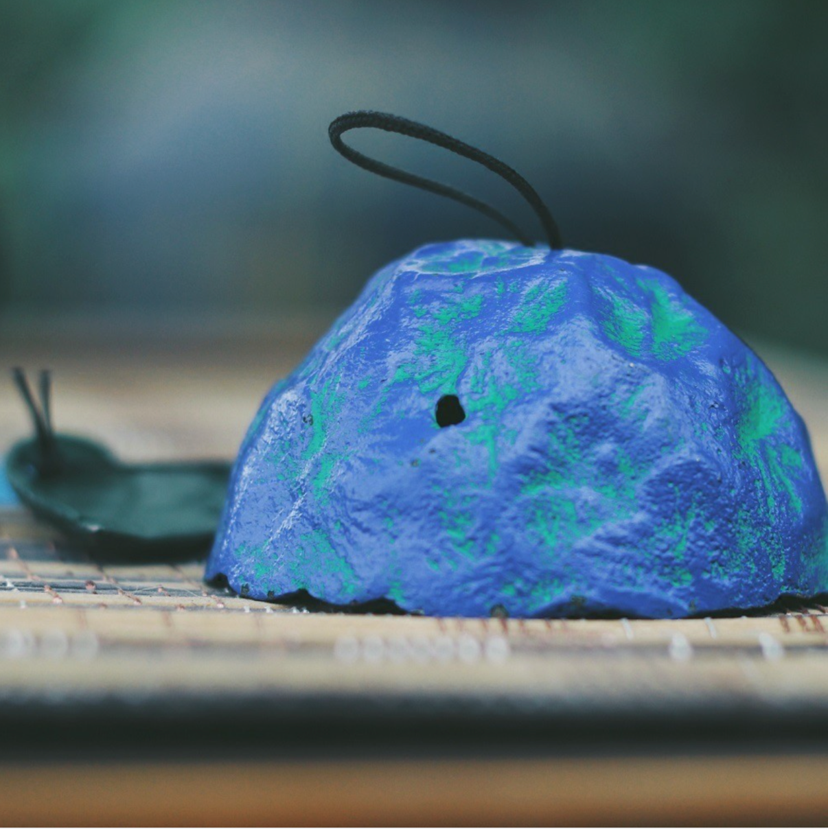 Japanese Handmade Hydrangea Wind Bell / Furin Garden Decoration With Wish Paper