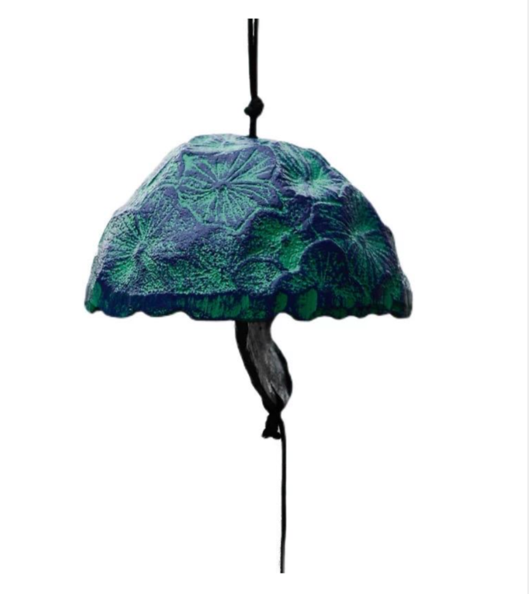 Japanese Handmade Hydrangea Wind Bell / Furin Garden Decoration With Wish Paper