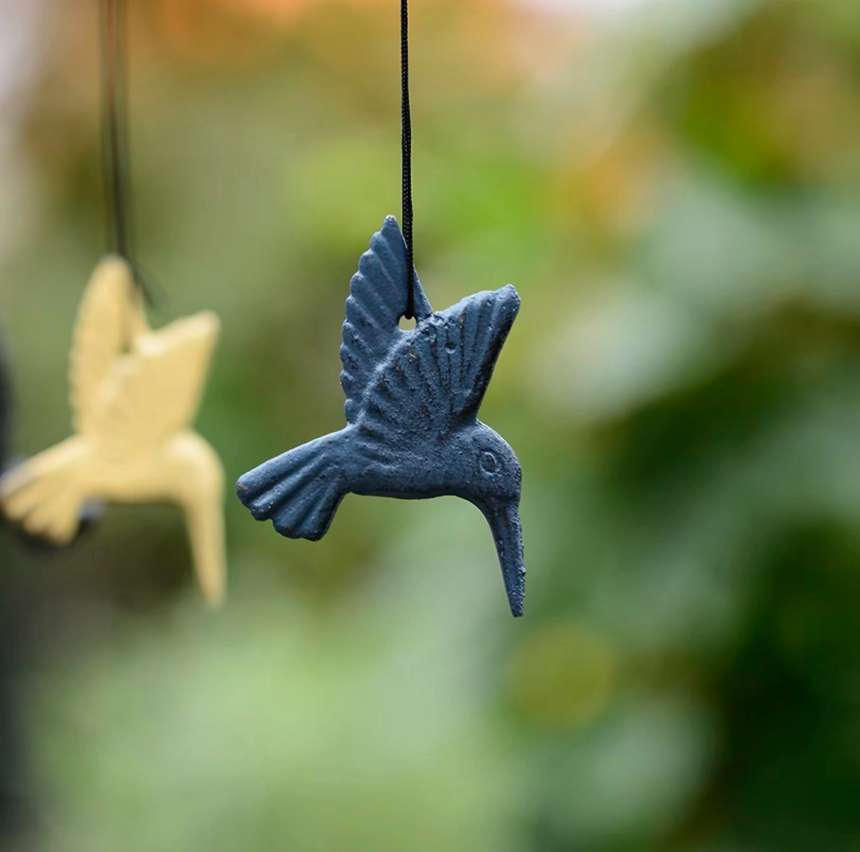 Japanese Iron Bird Wind Chime Vintage Hanging Garden Bell for Patio