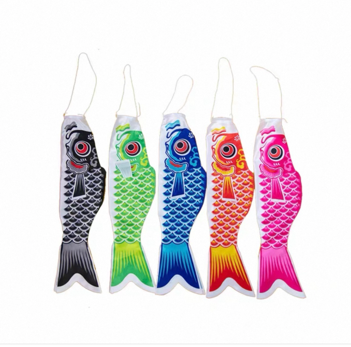 Japanese Handmade Koinobori Carp Flag Streamer Garden Outdoor Decor